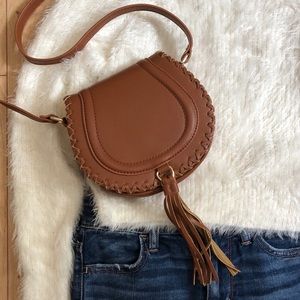 F21 Cognac Crossbody Purse